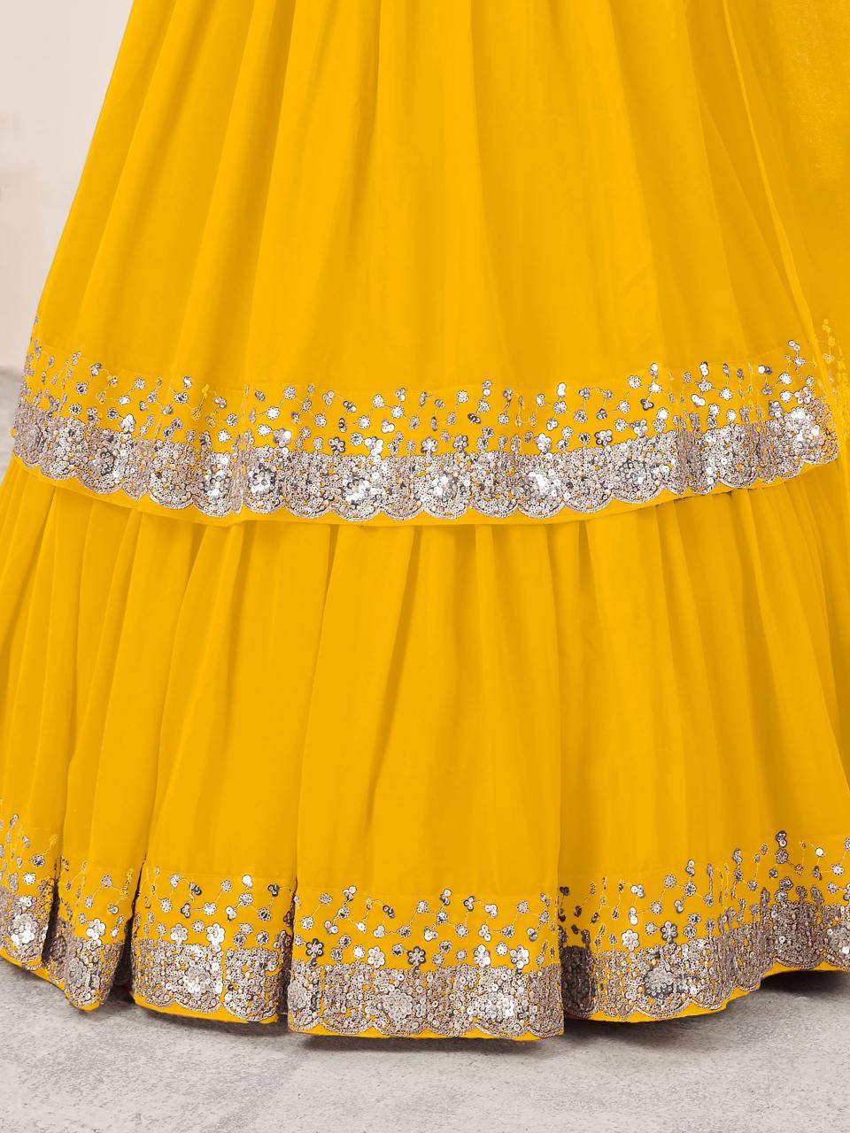 Anchal vol 2 Georgette yellow Traditional lehenga choli suppliers